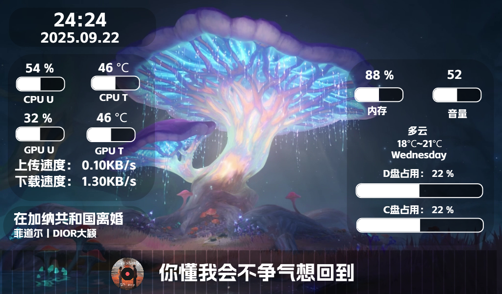 wz246荧光蘑菇
