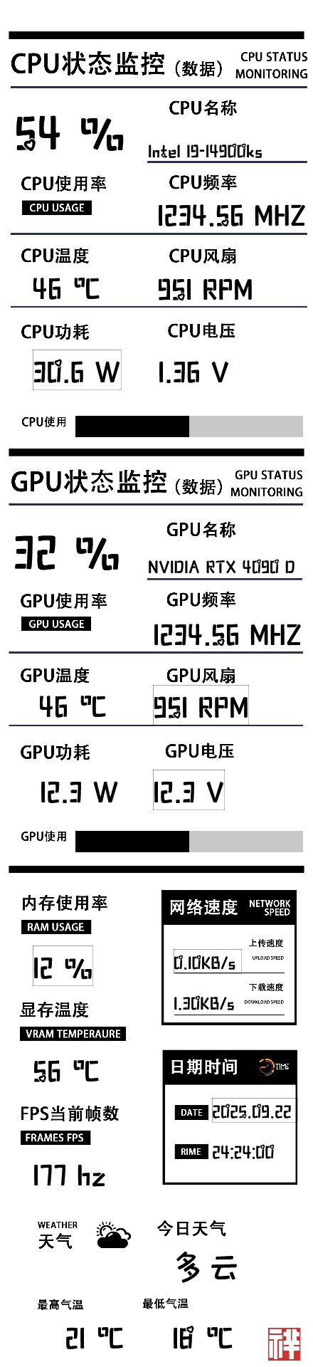 多数据竖屏